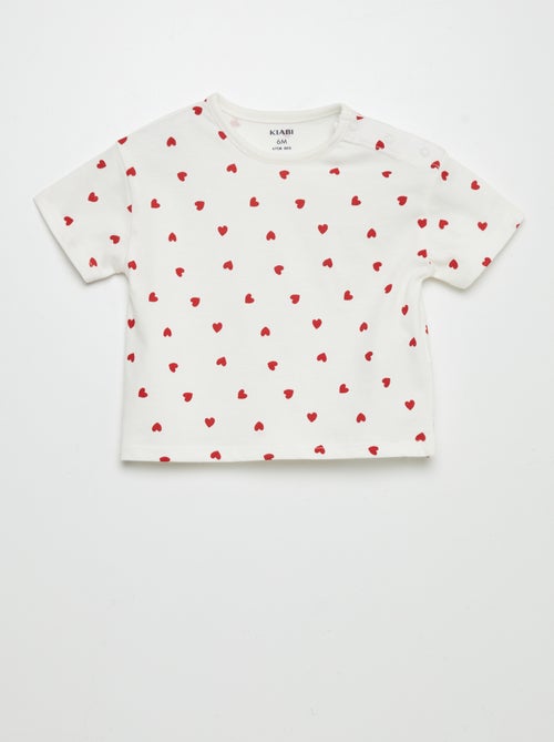 T-shirt com estampado oversize - Kiabi