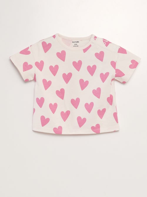 T-shirt com estampado oversize - Kiabi