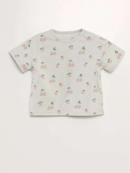 T-shirt com estampado oversize - Kiabi