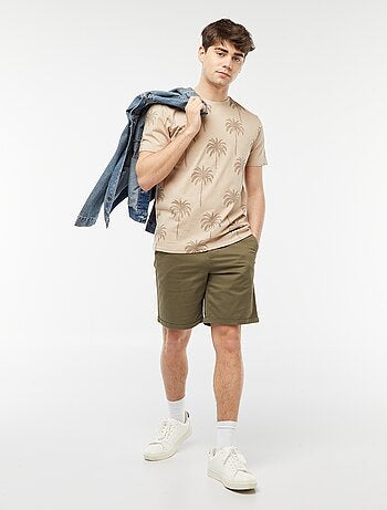 T-shirt com estampado 'palmeiras'