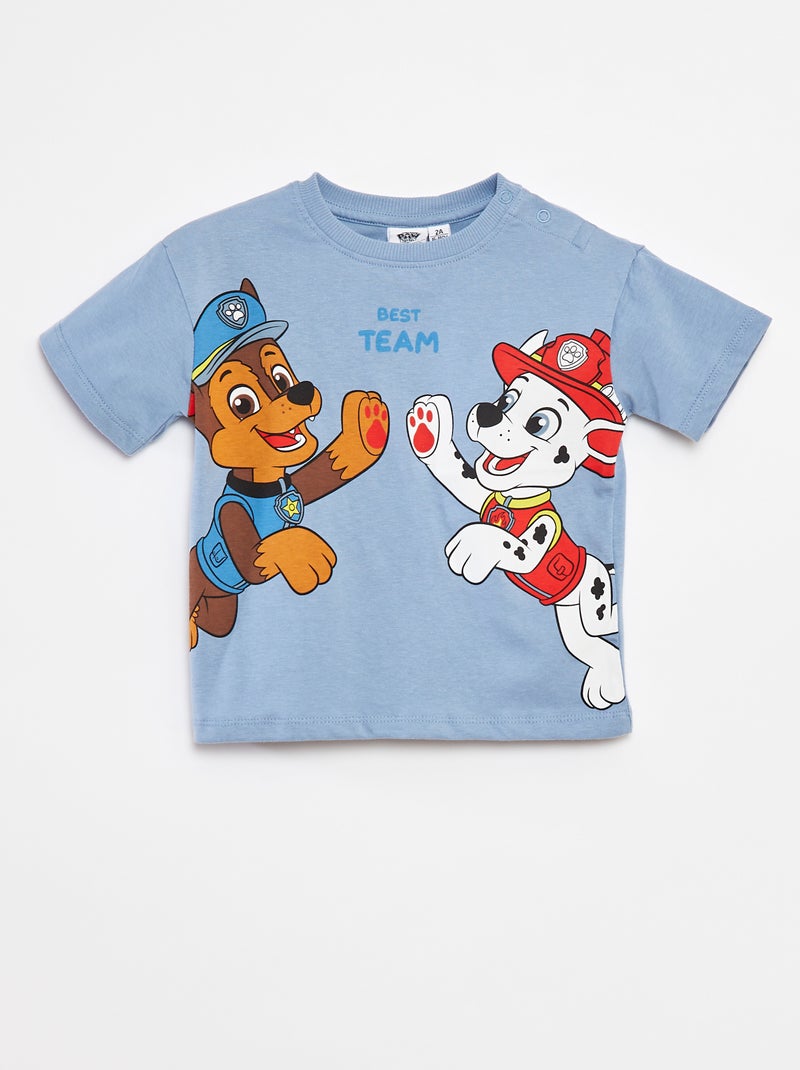 T-shirt com estampado 'Patrulha Pata' AZUL - Kiabi