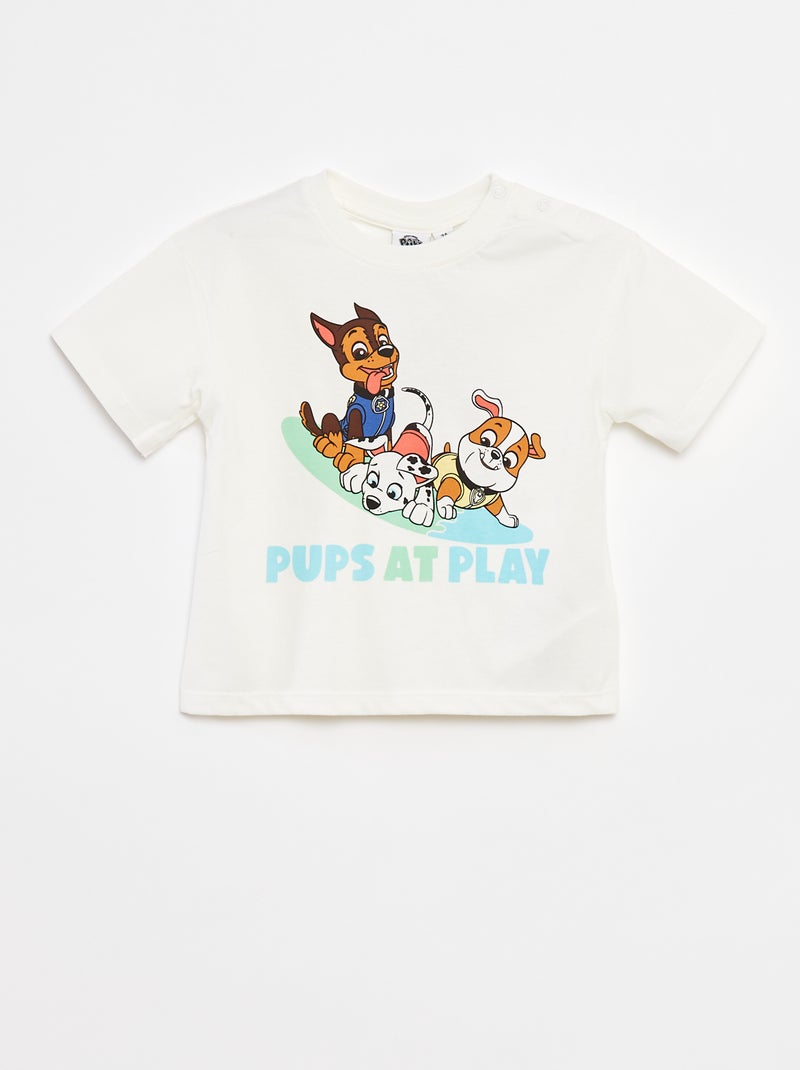 T-shirt com estampado 'Patrulha Pata' BRANCO - Kiabi