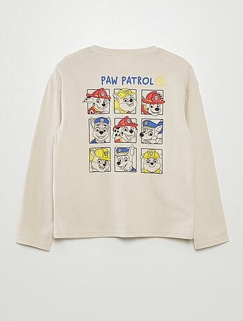 T-shirt com estampado 'Patrulha Pata'