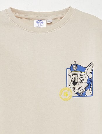 T-shirt com estampado 'Patrulha Pata'
