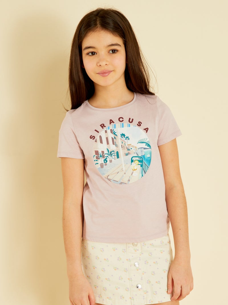 T-shirt com estampado 'Pays Basque' VIOLETA - Kiabi