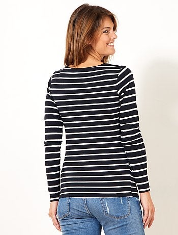 T-shirt com estampado pés - Kiabi