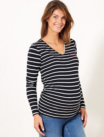 T-shirt com estampado pés - Kiabi