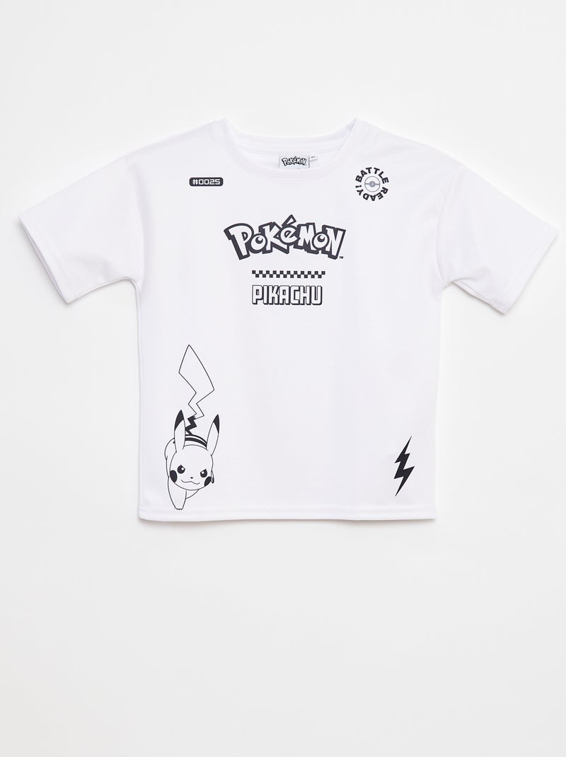 T-shirt com estampado 'Pokémon'  - Branco - Kiabi
