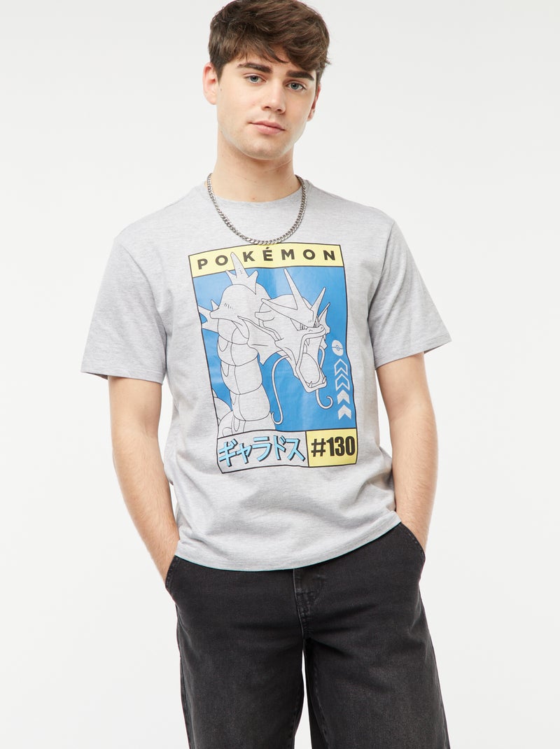 T-shirt com estampado 'Pokémon' CINZA - Kiabi
