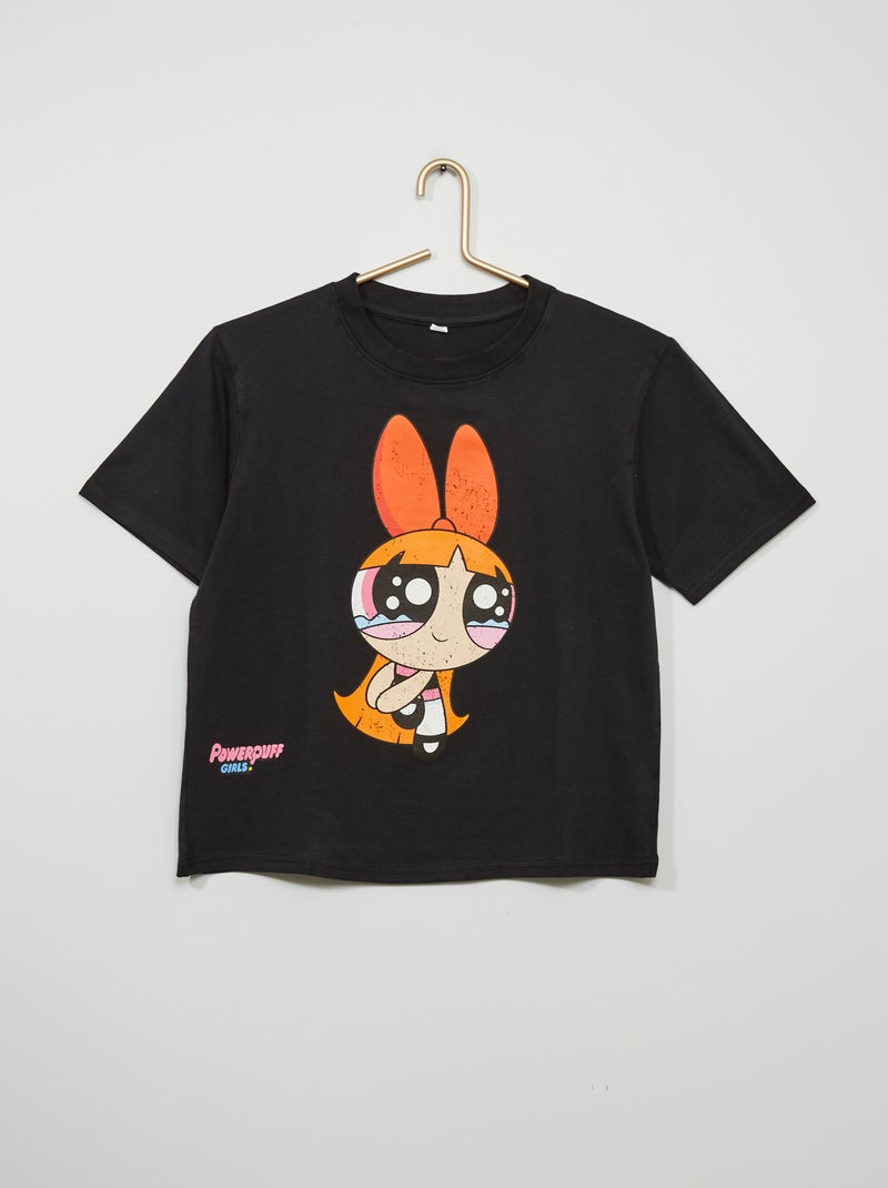 T-shirt com estampado 'Powerpuff Girls' CINZA - Kiabi