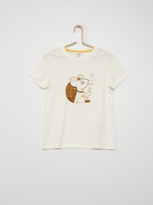 T-shirt com estampado 'rato' - Kiabi