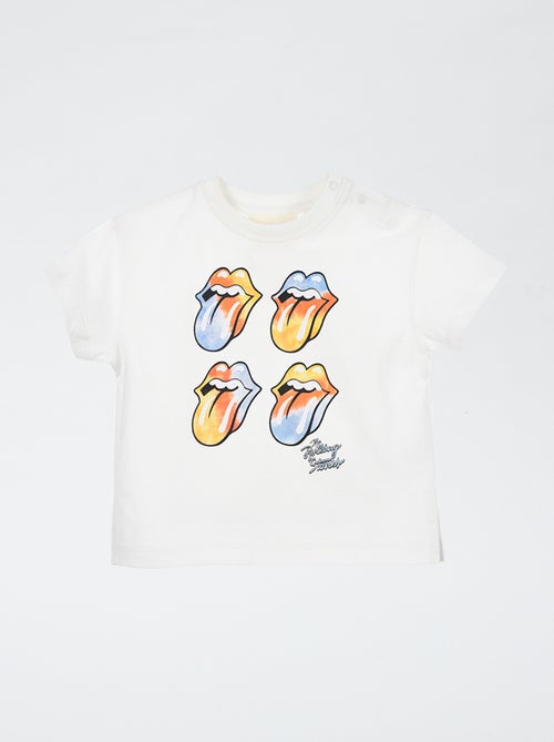 T-shirt com estampado 'Rolling Stones' - Kiabi
