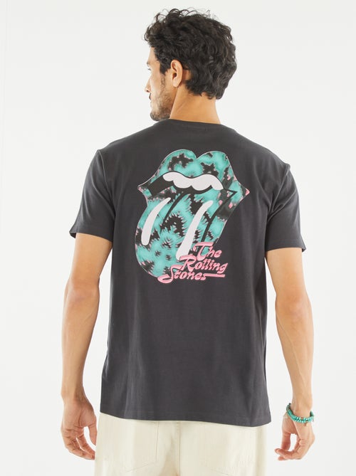 T-shirt com estampado 'Rolling Stones' - Kiabi