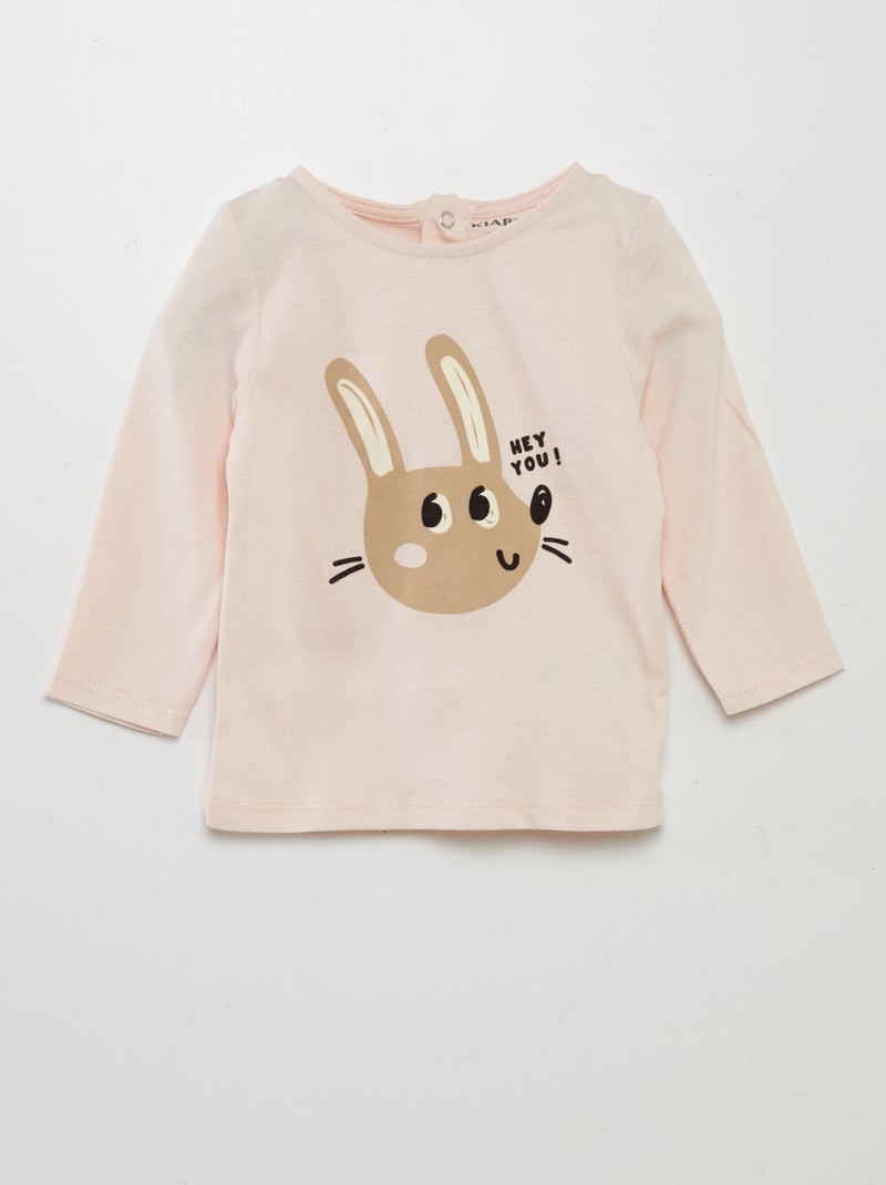 T-shirt com estampado ROSA - Kiabi