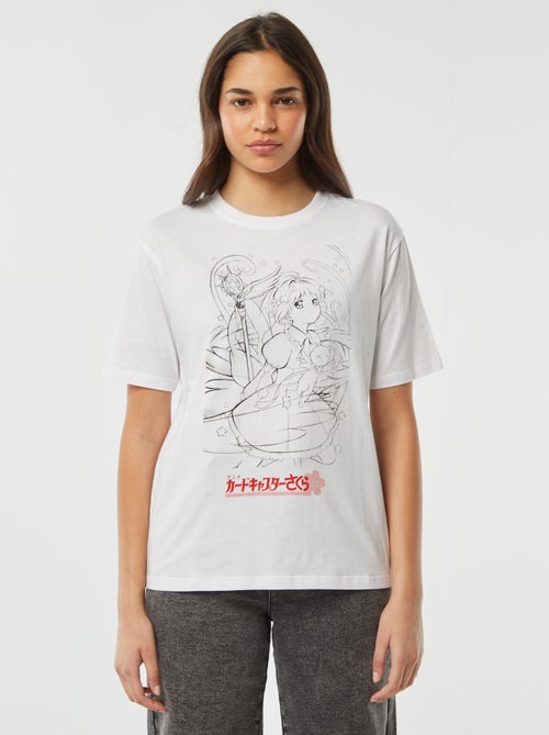 T-shirt com estampado 'Sakura' - Kiabi