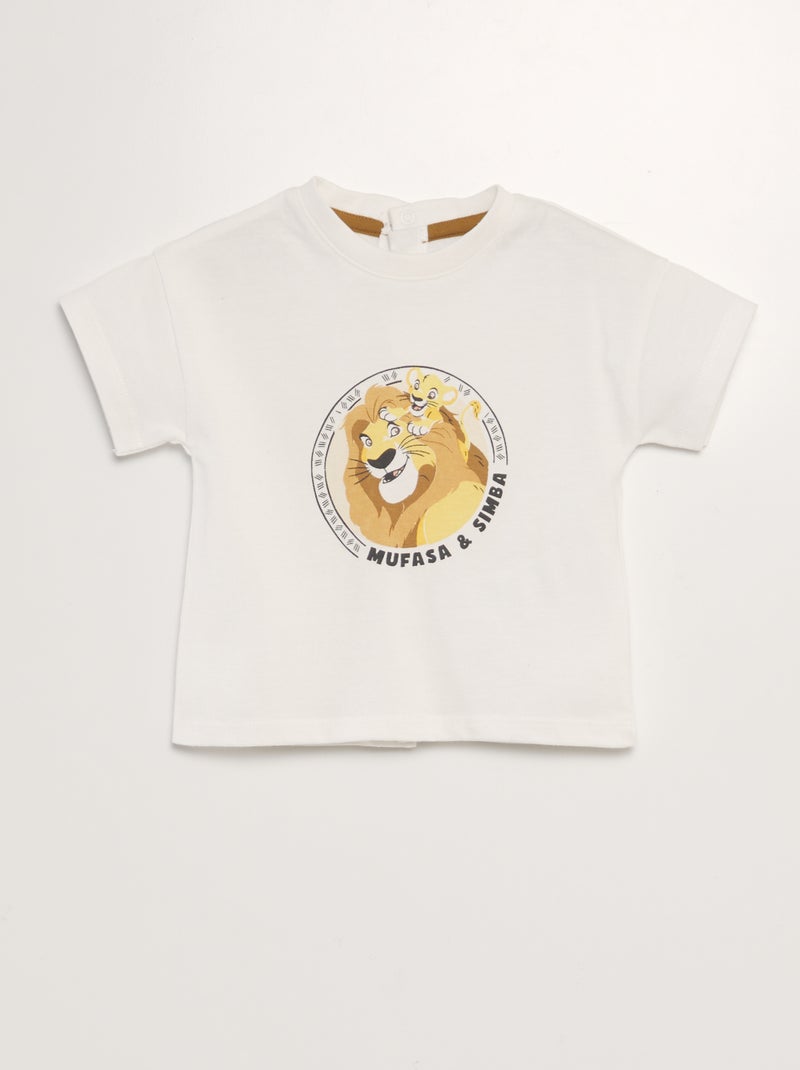 T-shirt com estampado 'Simba' BRANCO - Kiabi