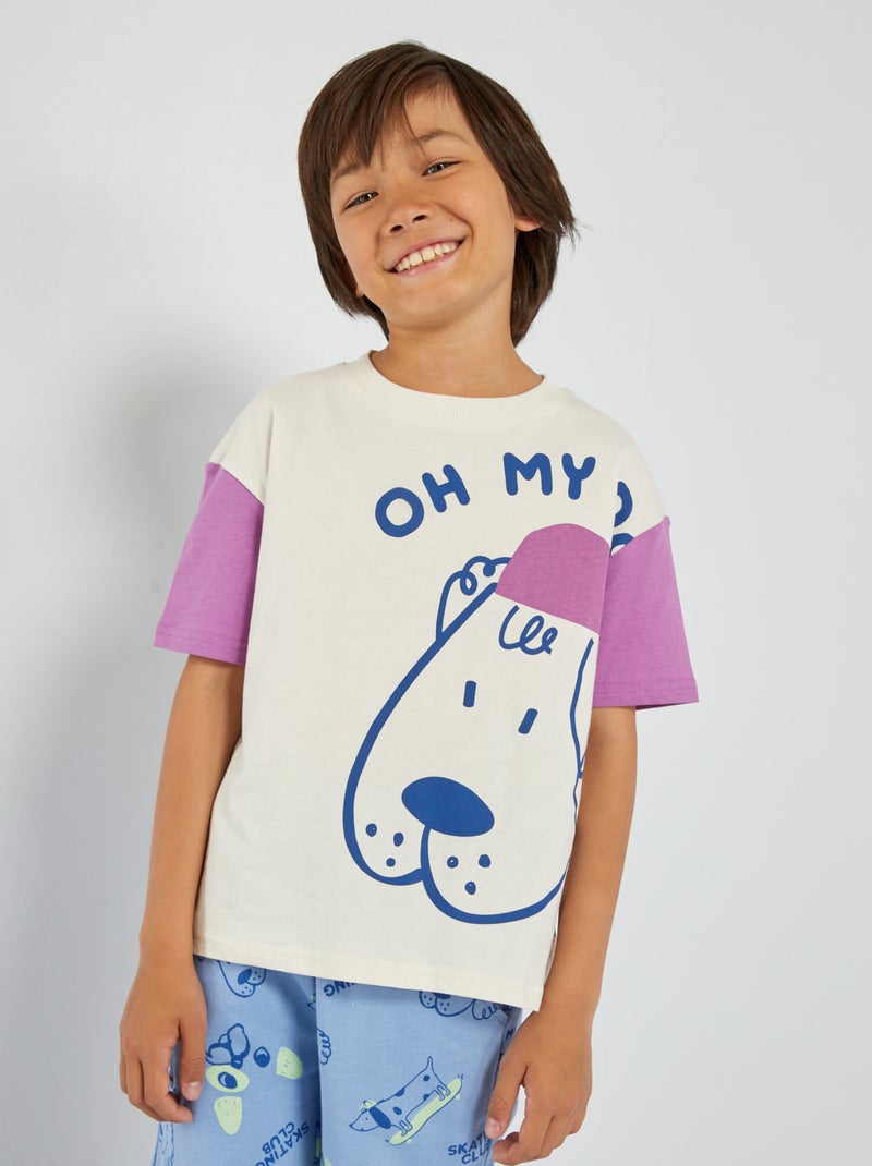 T-shirt com estampado 'Skate' BRANCO - Kiabi