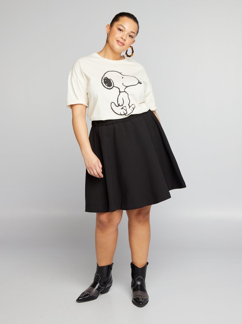 T-shirt com estampado 'Snoopy' BRANCO - Kiabi