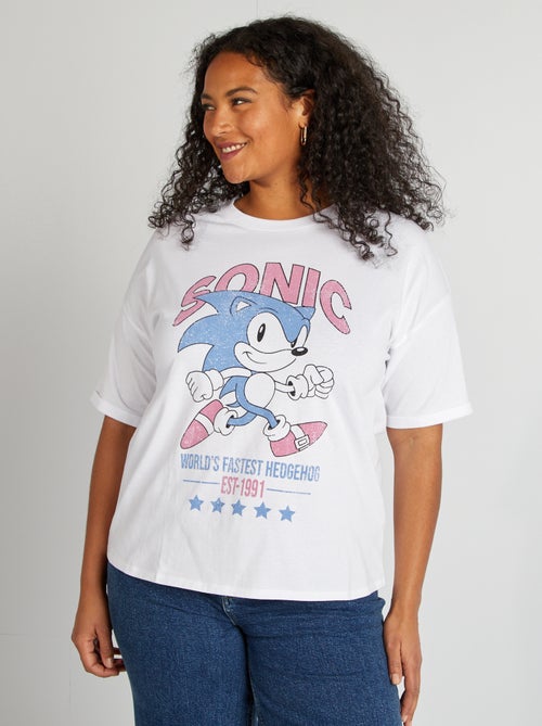 T-shirt com estampado 'Sonic' - Kiabi