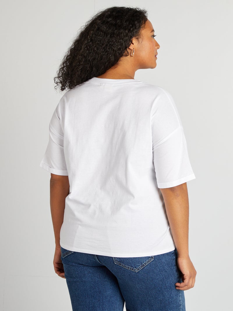 T-shirt com estampado 'Sonic' Branco - Kiabi