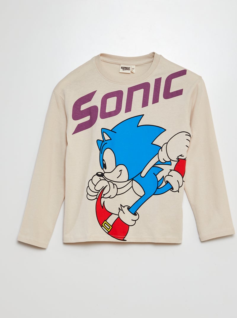 T-shirt com estampado 'Sonic' CINZA - Kiabi