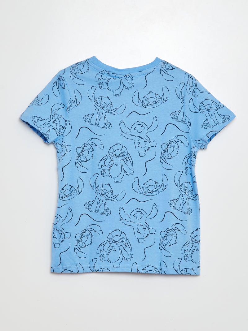 T-shirt com estampado 'Stitch' AZUL - Kiabi