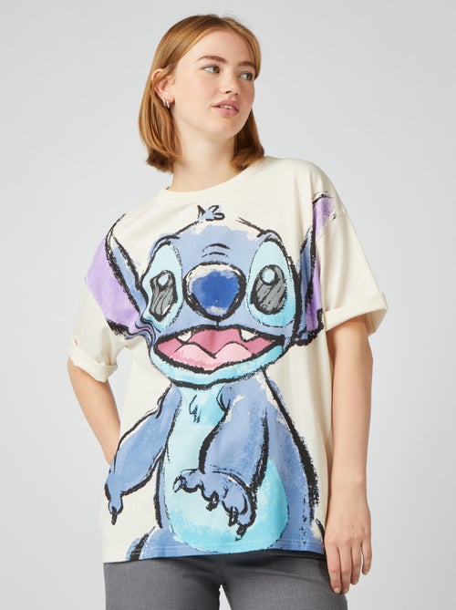 T-shirt com estampado 'Stitch' - Kiabi
