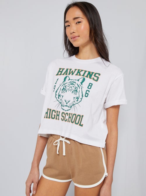 T-shirt com estampado 'Stranger Things' - Kiabi