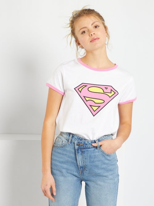 T-shirt com estampado 'Super-Homem' - Kiabi