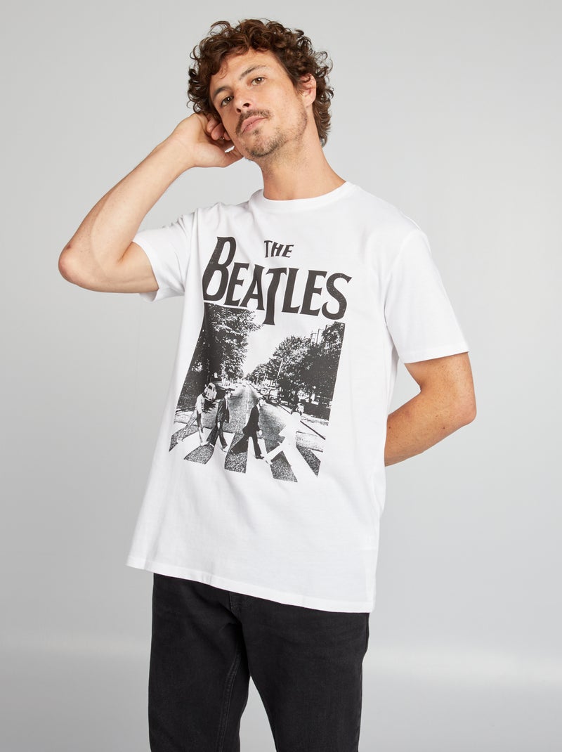 T-shirt com estampado 'The Beatles' Branco - Kiabi