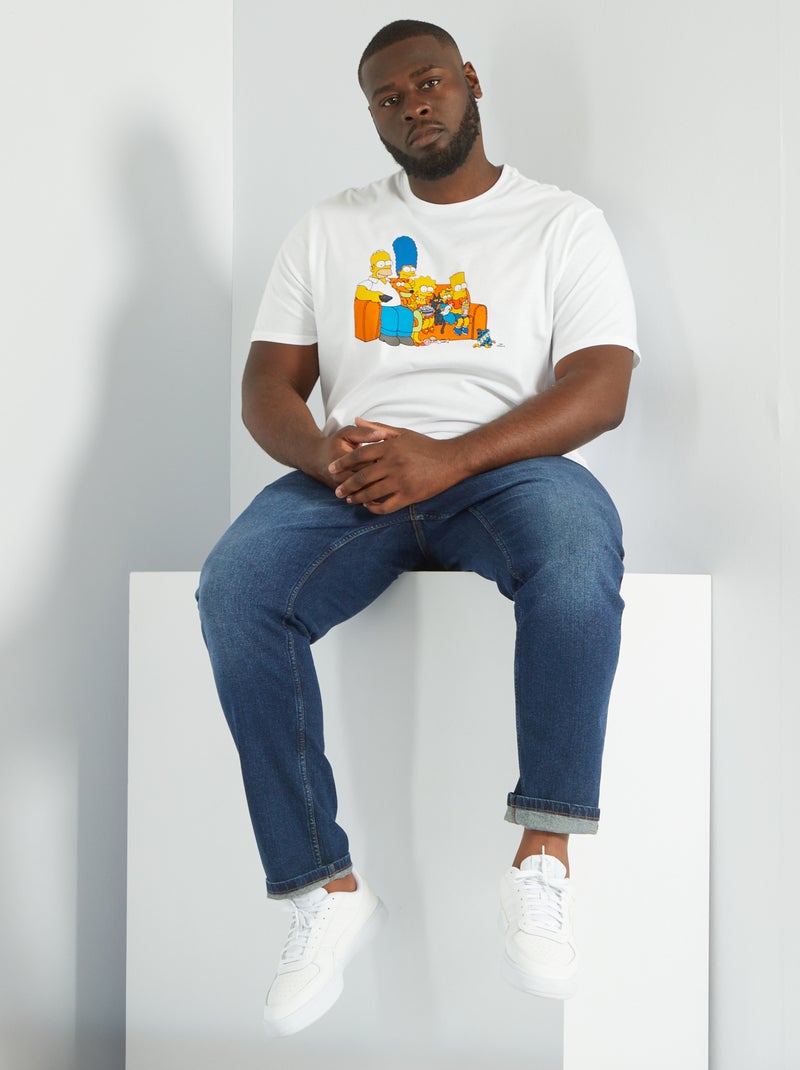 T-shirt com estampado 'The Simpsons' Branco - Kiabi