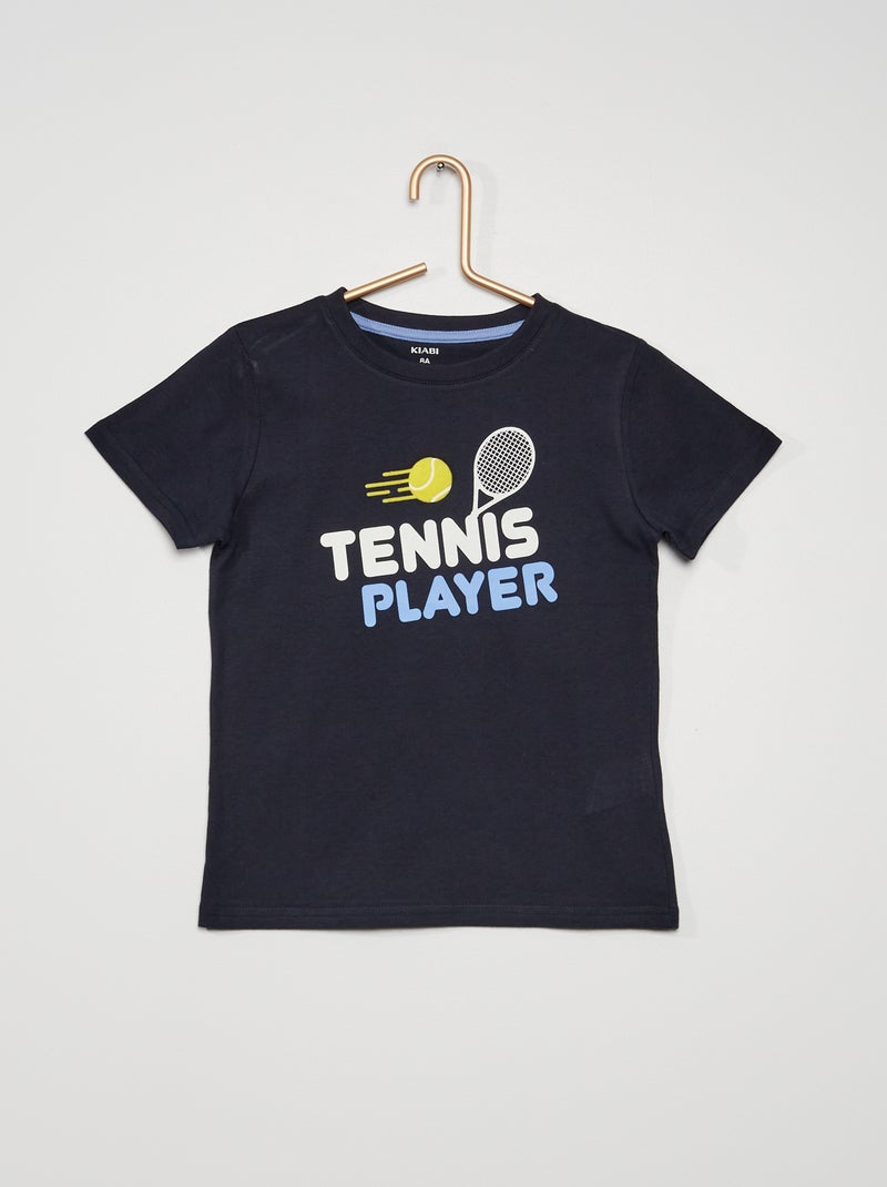 T-shirt com estampado 'Tigre' AZUL - Kiabi