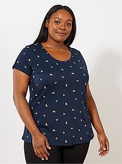 T-shirt com estampado total - Kiabi