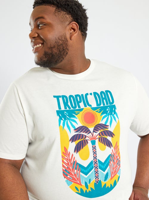 T-shirt com estampado 'trópico' - Kiabi