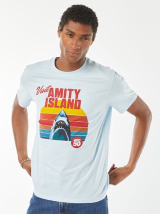 T-shirt com estampado 'Tubarão'