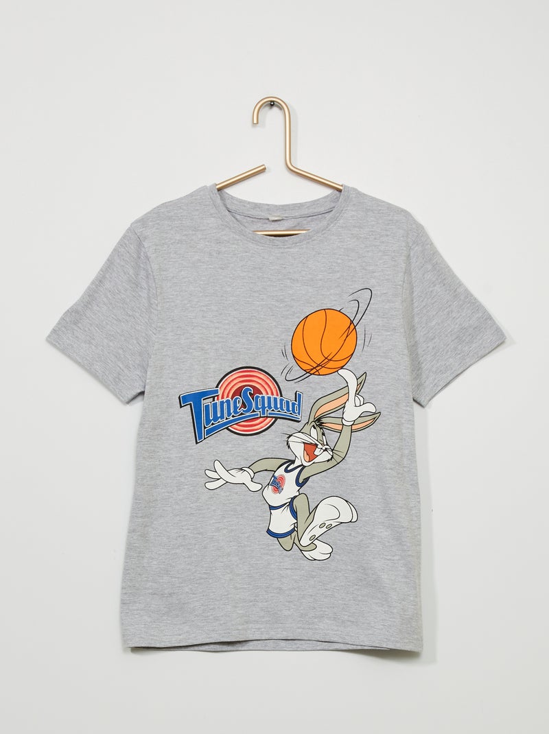 T-shirt com estampado 'Tune Squad' Cinza Mesclado - Kiabi