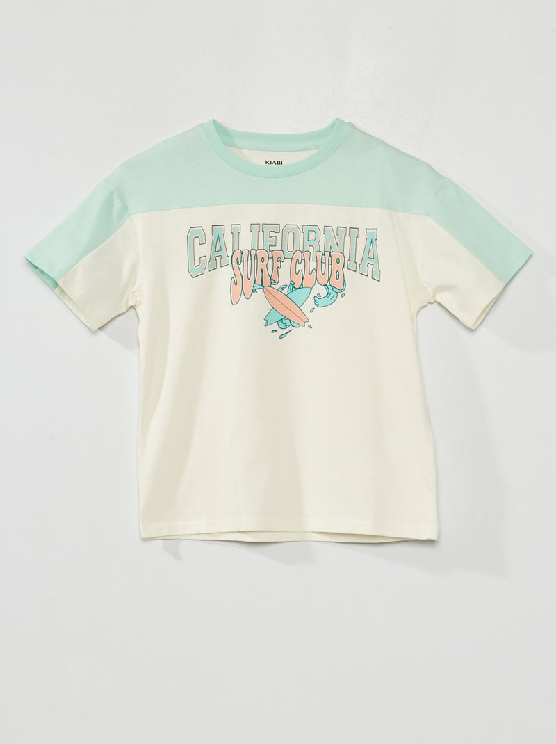 T-shirt com estampado VERDE - Kiabi