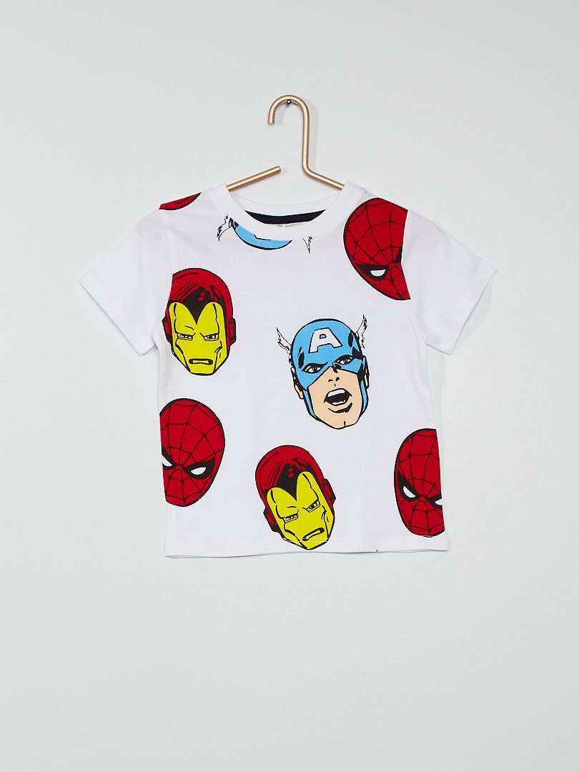 T-shirt com estampado 'Vingadores' 'Marvel' Branco - Kiabi
