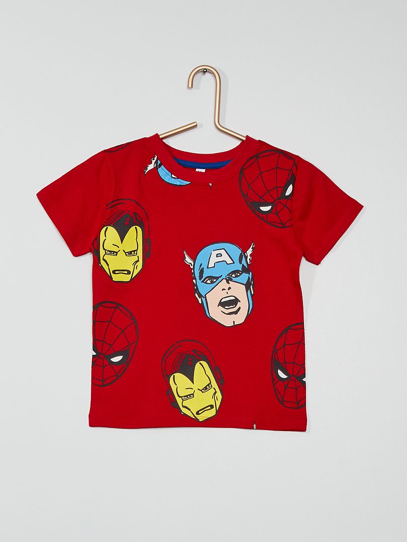 T-shirt com estampado 'Vingadores' 'Marvel' Vermelho - Kiabi