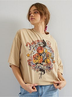 T-shirt com estampado vintage - Kiabi