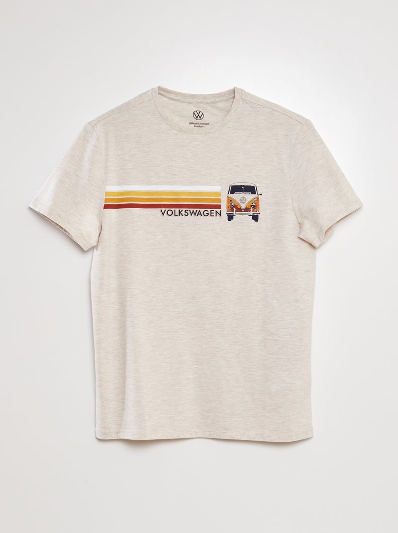 T-shirt com estampado 'Volkswagen' BEGE - Kiabi