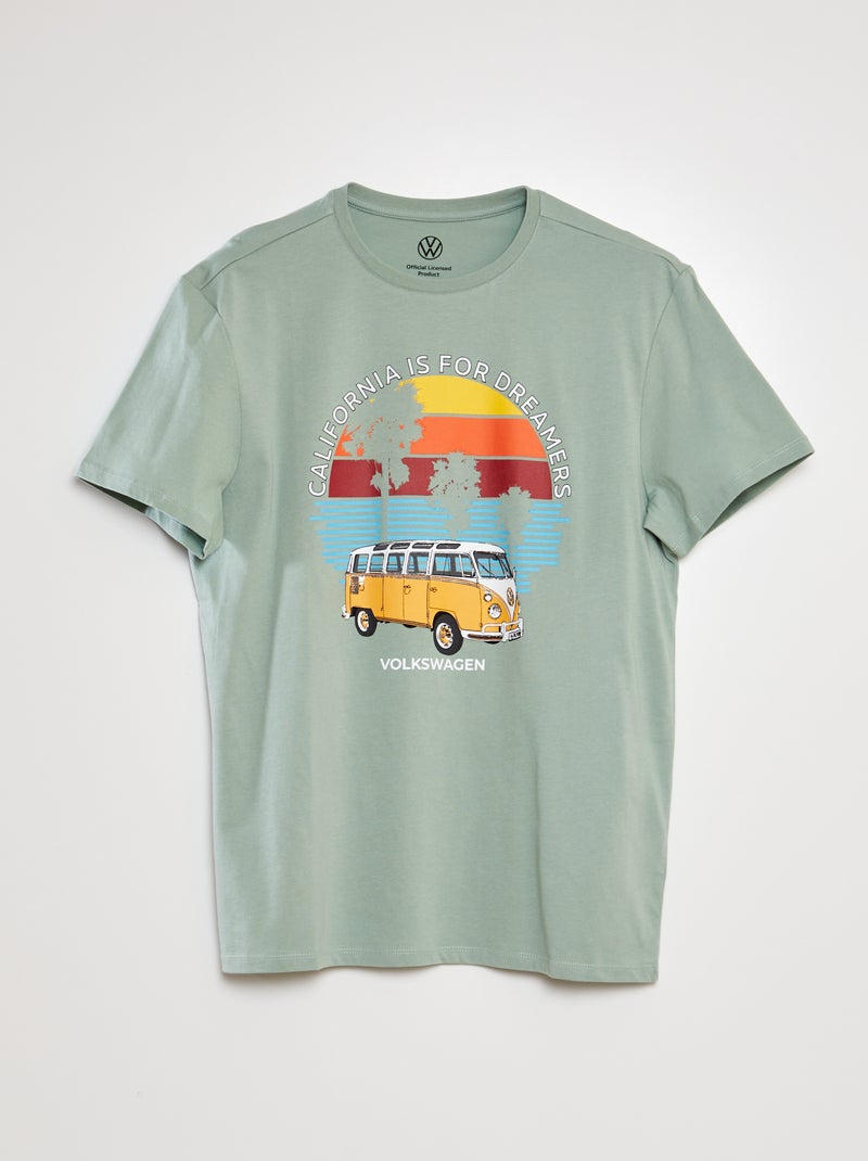 T-shirt com estampado 'Volkswagen' VERDE - Kiabi