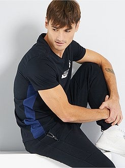 T-shirt com faixas de conceção ecológica - Kiabi