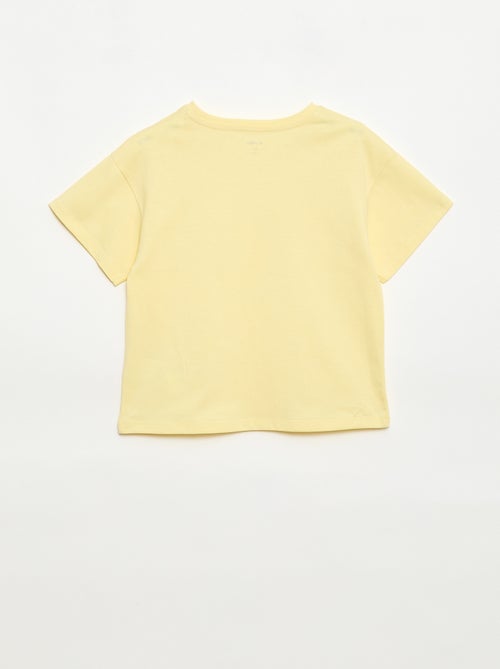 T-shirt com flores em macramé - Kiabi