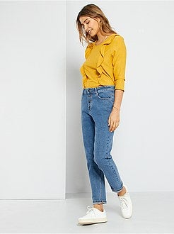 T-shirt com folhos - Kiabi