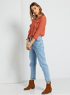 T-shirt com folhos - Kiabi