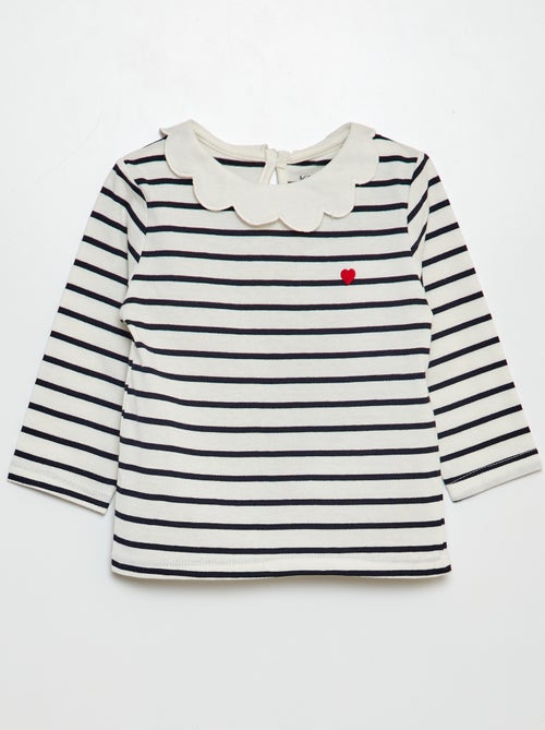 T-shirt com gargantilha - Kiabi