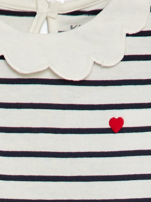 T-shirt com gargantilha - Kiabi