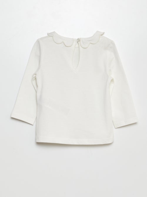 T-shirt com gargantilha - Kiabi