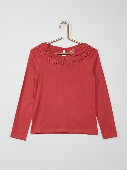 T-shirt com gargantilha - Kiabi